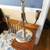 Solid heavy  silver plated Mid Century Mod candelabra 4 thumbnail