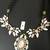 FLOWER NECKLACE WITH MATCHING EARRINGS 6 thumbnail