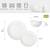 SUREASY 12 Piece Ceramic Dinnerware Plate + Bowl Set (White) 3 thumbnail