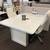 5 foot Quorum White Conference Table 1 thumbnail