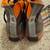 Boys size 5.5 Women's size 7.5 Converse Camo green and orange 3 thumbnail