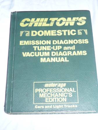 Will ship Chilton Emission Diagnosis Tune-up Vacuum Diagrams Manual 1