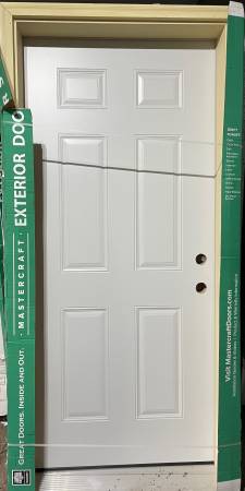 New 36x80 steel exterior door, 7.5” jamb 1