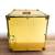 BRASS Steamer Trunk Side TABLE Gold Vintage Metal Chest 16x16x20 7 thumbnail