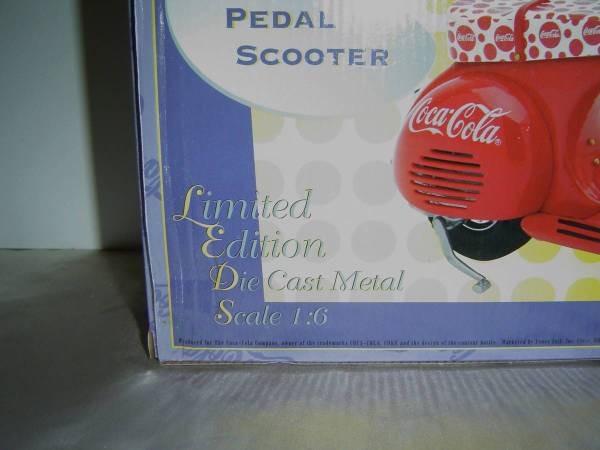 Limited Edition Coca-Cola Die Cast Pedal Scooter