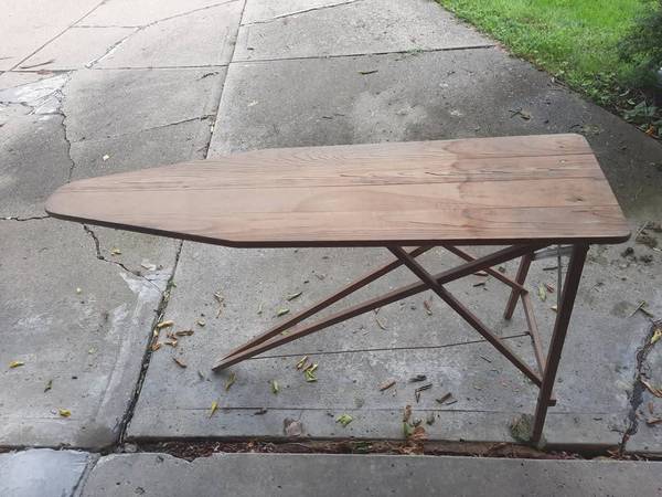 Antique vintage wood ironing board 1