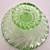 Greem Uranium Swirl Bohemian Glass Compote 5.5” Wide 2 thumbnail
