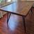 Vintage Wood Dinning Table with Heavy Duty Metal Legs 1 thumbnail