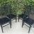 Pier 1 Black Round Dining Table 4 Matching Chairs 6 thumbnail