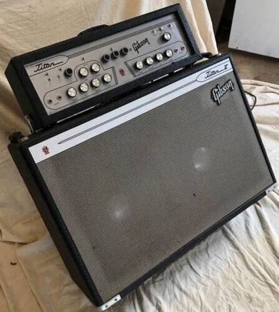 Gibson Titan V, 2x15" JBL D130F & Covers, Low Production, c. 1966 1