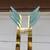 Hollywood Regency Heavy Brass and Glass Floor Lamp 5 thumbnail