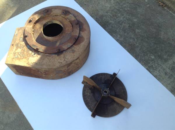 Vintage Dust Collector Blower Wheel/Housing. Est. 1920-1940   Solid 1