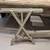 PAINTED WOOD TRESTLE TABLE W/ FOLDING BASE 8 thumbnail