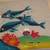 NEW Batik Dolphin Pillow Cover and NEW Crate & Barrel Pillow Insert 4 thumbnail