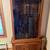 Oak gun cabinet with locking glass doors 1 thumbnail