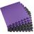 Reversible EVA Foam Gym Mat Interlocking 12pcs 48 SqFt Purple/Black 3 thumbnail