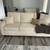 Cream chenille sofa/couch 1 thumbnail