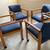 Solid Wood Rolling Chairs – Set of 4 – Game Table, Poker, or Office 1 thumbnail