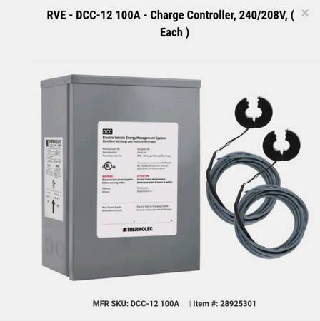 RVE - DCC-12 100A - Charge Controller, 240/208V 1