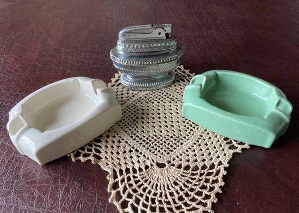 Two Vintage Guardsman Safety Ashtrays 1