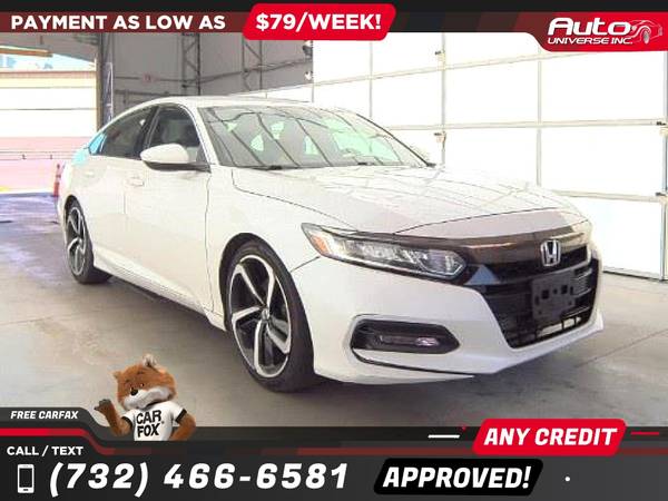 Honda Accord Sedan Sport 2018 15T 15 T 15-T CVT - $10,500 (Todos los precios anunciados son pagos iniciales)63477004083971123