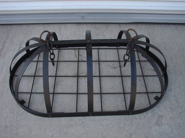 Hanging Pot Rack, Pot Hanger for Kitchen, Solid Black Metal Holder 1