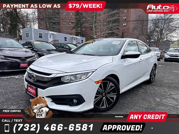 2018 Honda Civic EX TSedan CVT - $500 (Todos los precios anunciados son ENGANCHE)63614538954881121