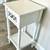 Elegant White Side Table with a decorative drawer (28"x14"x14") 2 thumbnail