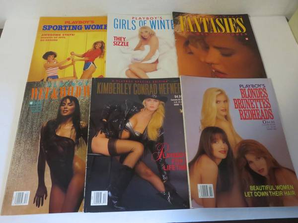 PLAYBOY MAGAZINE RUN LOT OF 6 GIRLS OF WINTER FANTASIES SPORTING WOMEN 1
