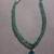 Blue Apatite Gem Crystal Necklace with Sterling toggle closure (17") 1 thumbnail