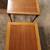 Vintage Two Mid-Century Cherry Wood Nesting End Table Set: 23”H, 19.5” 4 thumbnail