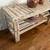 Shelving planter vase stand organizer solid wood distressed white 3 thumbnail