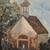 ANTIQUE OIL PAINTING CHURCH CANADA ILE D'ORLEANS SIGNED FRAMED 3 thumbnail