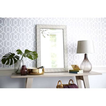 Allen + Roth  Silver Beveled Wall Mirror - $48 (Madison)63470919150723123