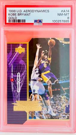 1998 Upper Deck Aerodynamics Gold /25 Kobe Bryant PSA 8 1
