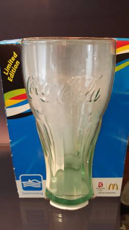 Coke Coca Cola McDonald's Beijing Olympics 2008 Swimming Glass 1