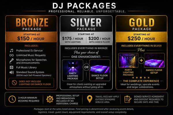 PLEASE READ! Event DJ For Weddings, Receptions Birthdays & Events 1