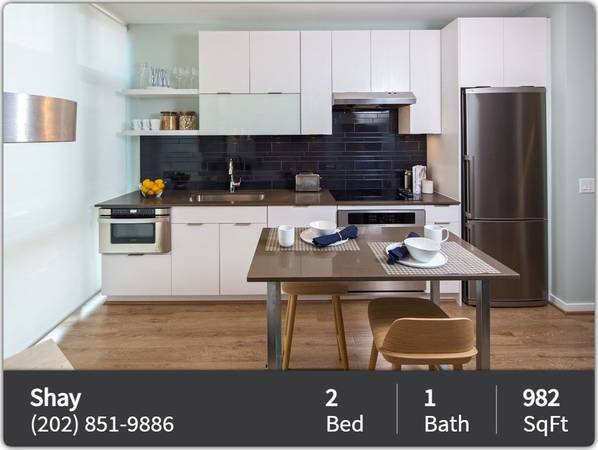 $3,700 / 2br - 982ft2 - Spacious 2 Bed / 1 Bath available for you! 982 Sq Ft. (Washington - Shaw -  D.C.)63896277460483122