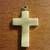 Vintage Hand-Painted Floral Bone Cross Pendant 4 thumbnail