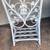 48" vintage White Wicker Bamboo Butler Valet Stand Boho Fiddlehead 6 thumbnail