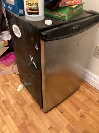 Mini fridge stainless 1