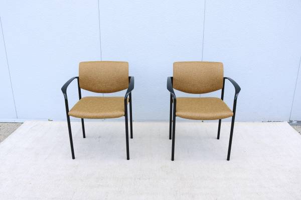 Modern Steelcase New Player Multipurpose Stackable Guest Chairs a Pair 1