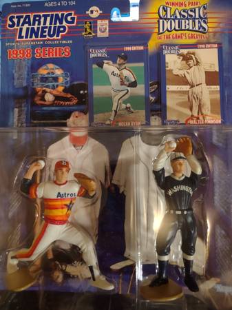 Baseball / 1998 Starting LineUp Walter Johnson & Nolan Ryan / Sealed 1