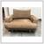 Dellarobbia Light Brown Ultrasuede Lounge Chair 2 thumbnail