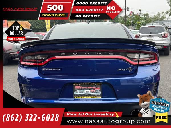 2021 Dodge Charger SRT Hellcat Widebody RWD - $55,000 (The price in this ad is the downpayment)63437644749699124