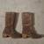 Vintage Bama Echtes Lammfell Sheepskin & Suede Boots, MI Germany, Sz 7 2 thumbnail