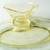 Antique Hazel Atlas Florentine 2 Yellow Gravy Boat and Underplate 12” 2 thumbnail