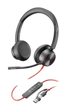 BRAND NEW! Poly Blackwire 5220 Headset with Mic and Case 1