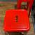 Tolix Marias Bar Height Stool in Red, RARE 3 thumbnail