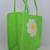 RARE Bright Green Felt Bag Y2K 2 thumbnail